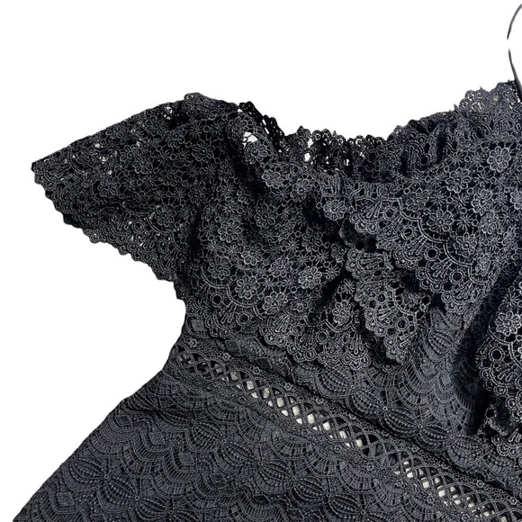 Amur Valentina Black Midi Dress 2 - Picture 4 of 9